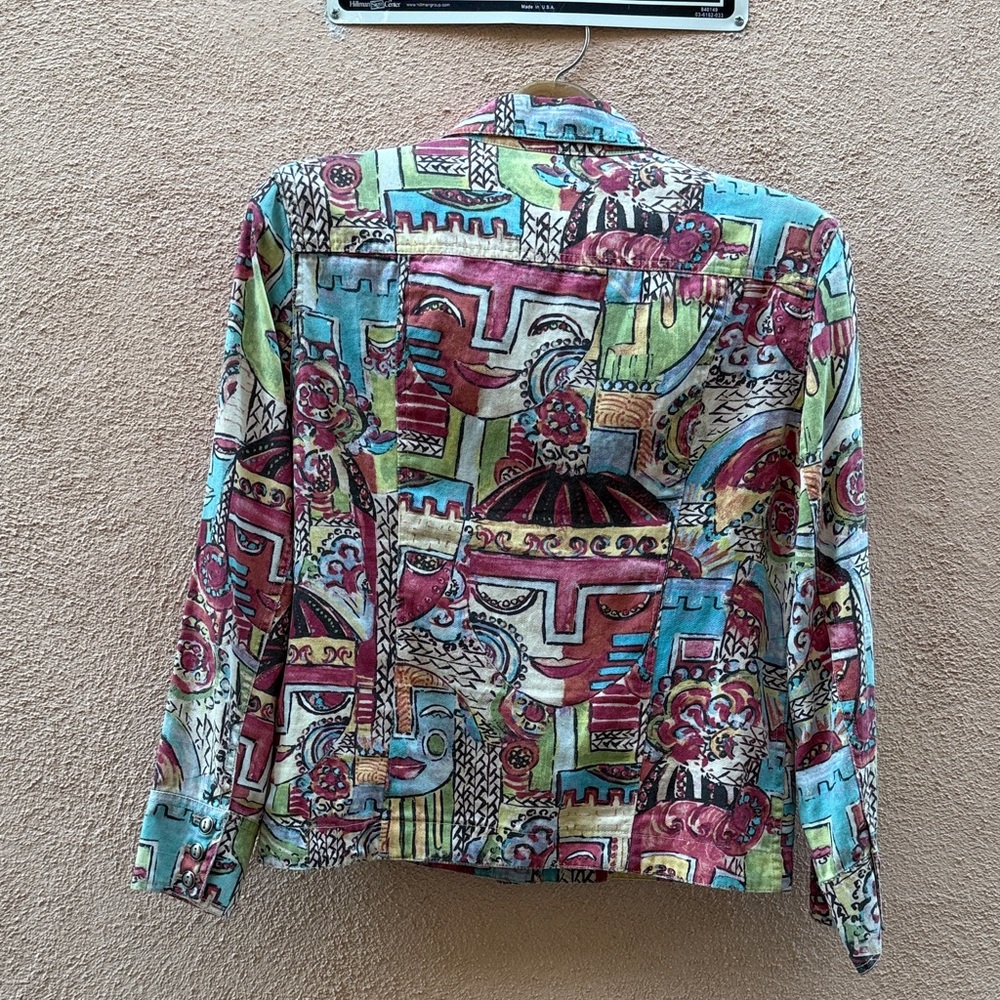 Colorful Patterned Women's Jacket - image 6
